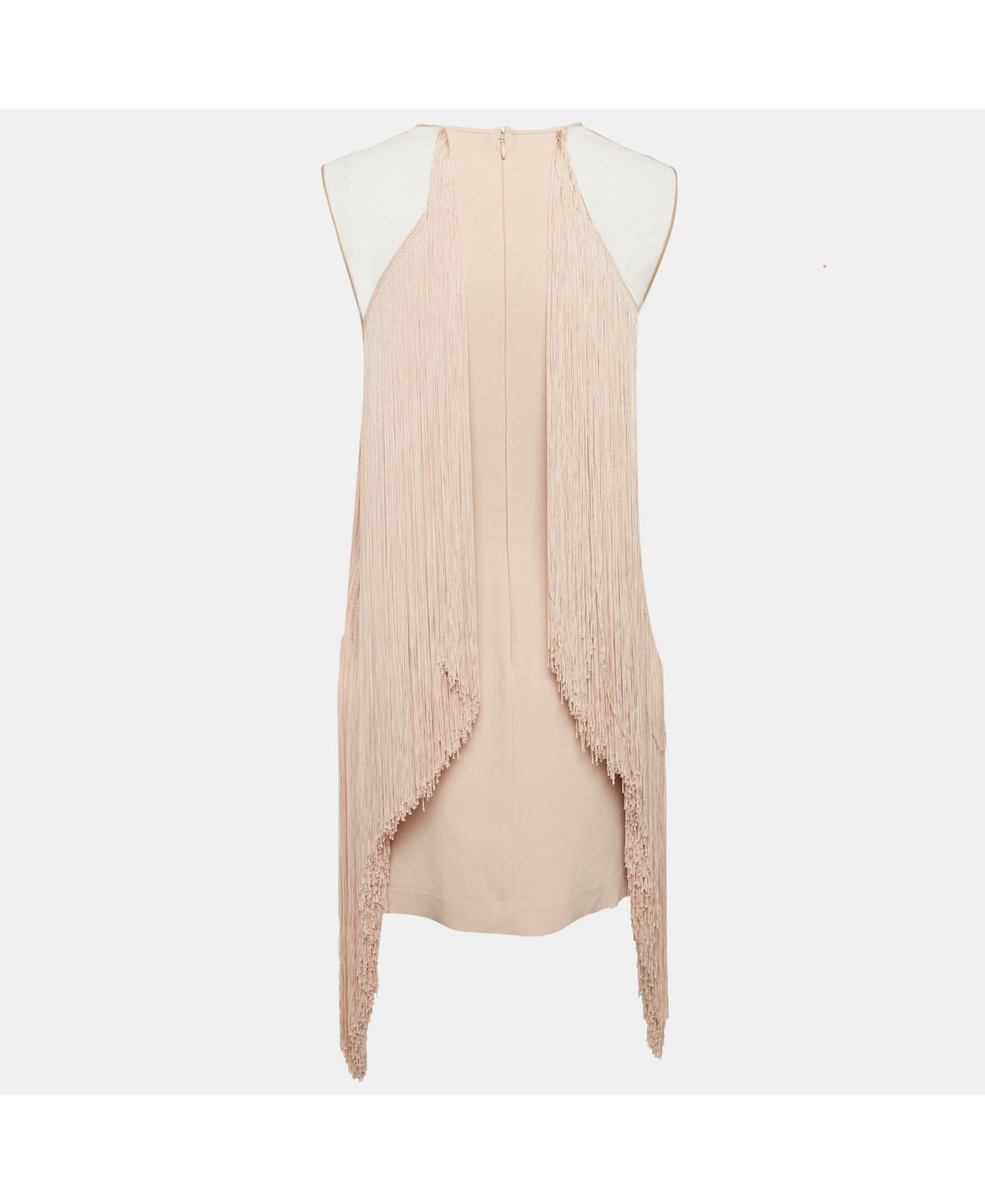 Women's Crepe Fringed Mini Dress