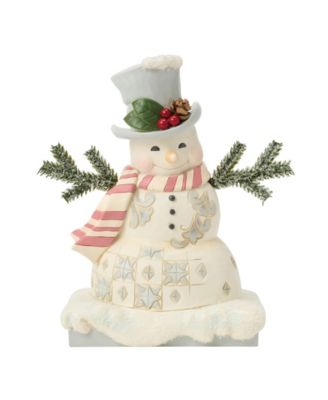 Heartwood Creek Woodland Snowman with Top Hat Figurine