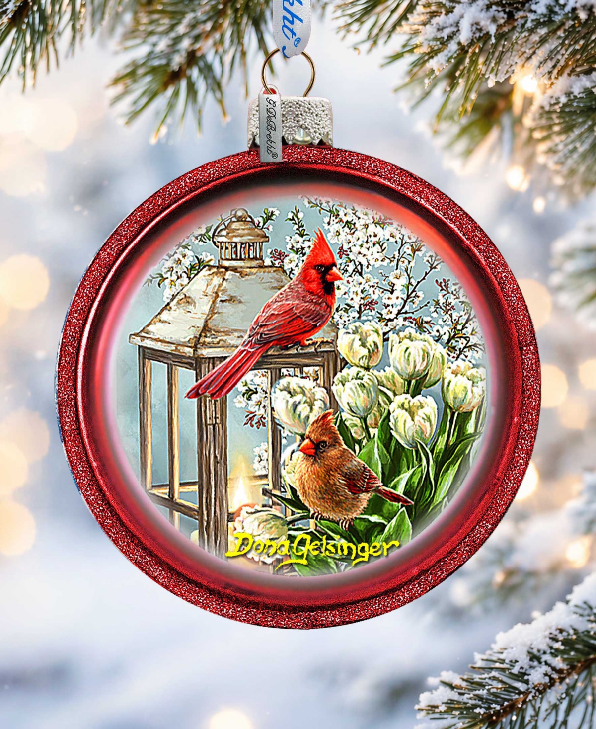 G.DeBrekht Birds Holiday Ornament