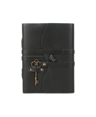 Leather Journal Deckle Edge Paper Vintage Key Handmade Notebook Diary Sketch Writing Pad