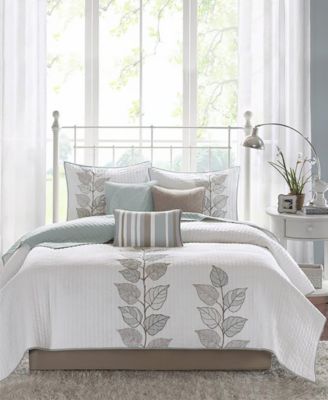 Caelie Quilted 6-Pc. Quilt Set, Queen