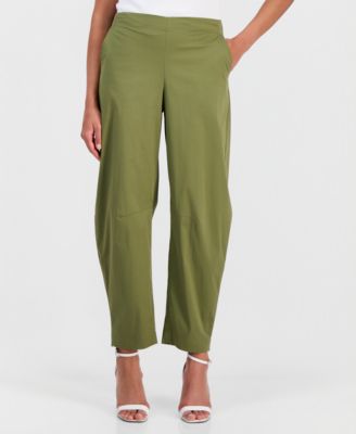 Women's Pull-On Barrel-Leg Ankle Pants 