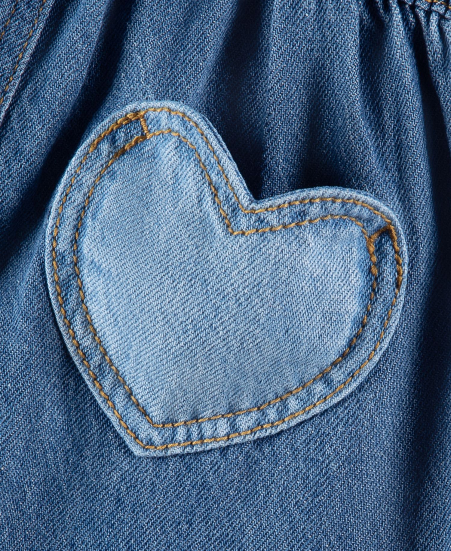 Baby Girls' Sleeveless Heart Overall