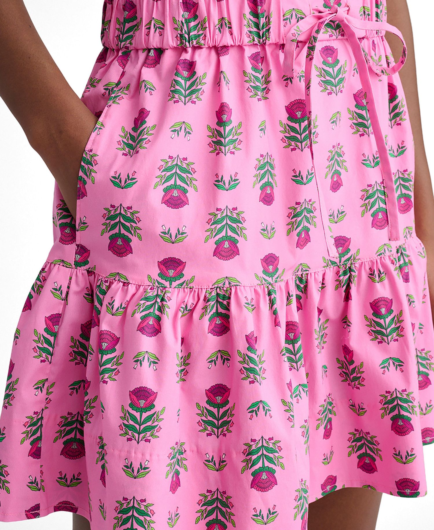 Women's Stretch Cotton Block Print Ilona Skirt