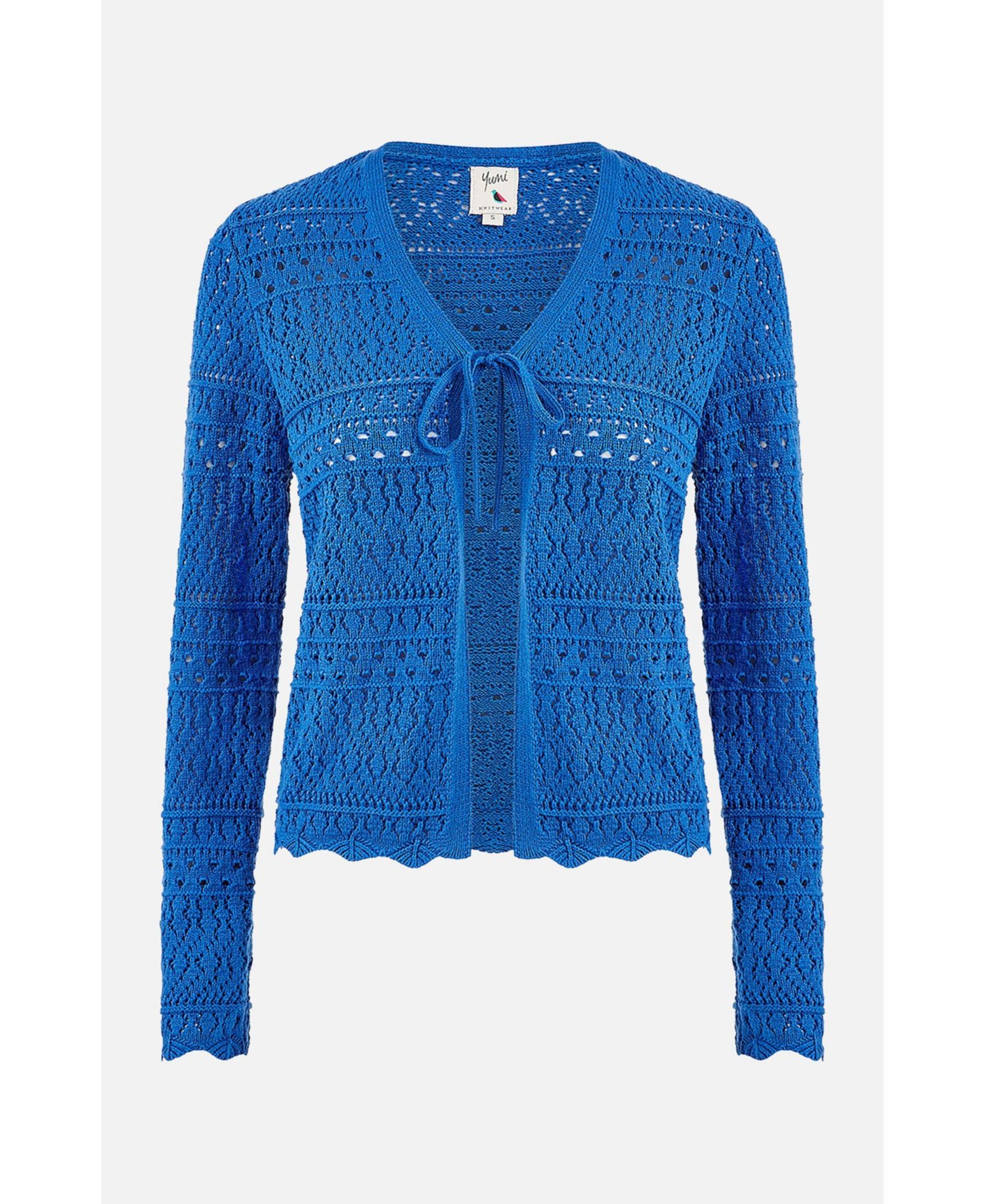 Women's Crochet Tie Front Cardigan