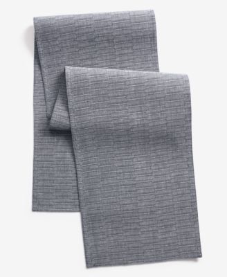 Textured Cotton Table Runner, 72" x 14"