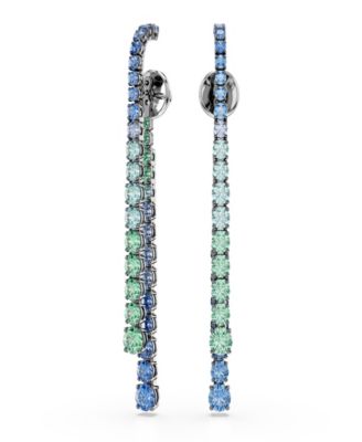 Swarovski Ruthenium-Plated Matrix Drop Earrings - Ruthenium