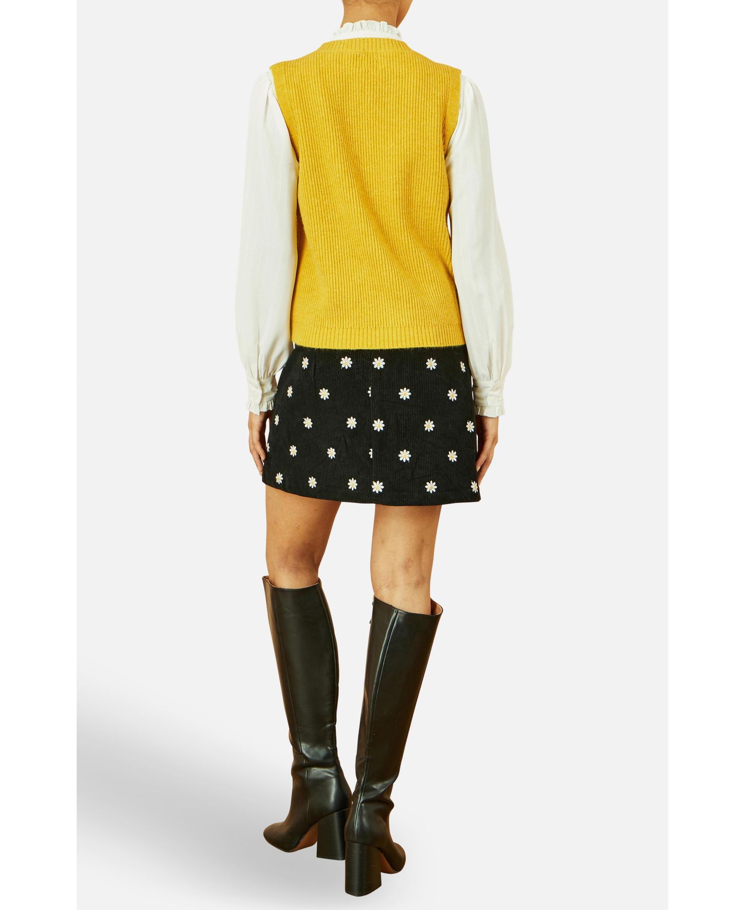 Women's Cable Knit Sleeveless Jumper
