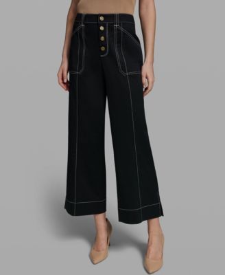 Women's Contrast Stitch Ankle Pants