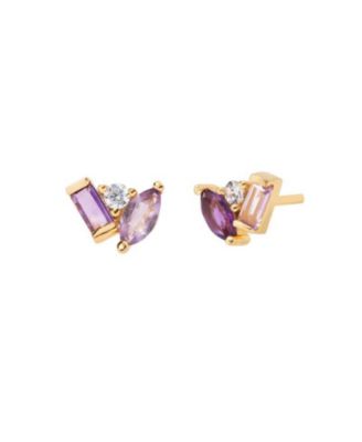Seraphina Amethyst Stud Earrings