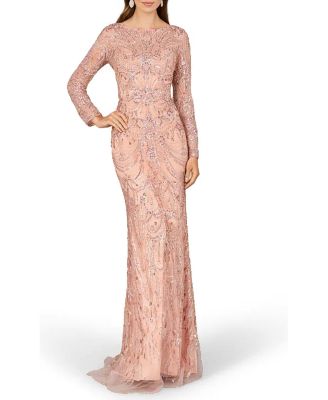 Women's Long Sleeve Lace Gown