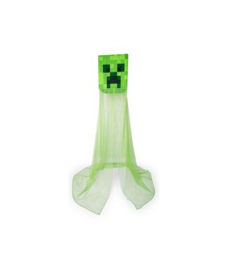 Minecraft Creeper Kids Bed Canopy, Hanging Curtain Netting