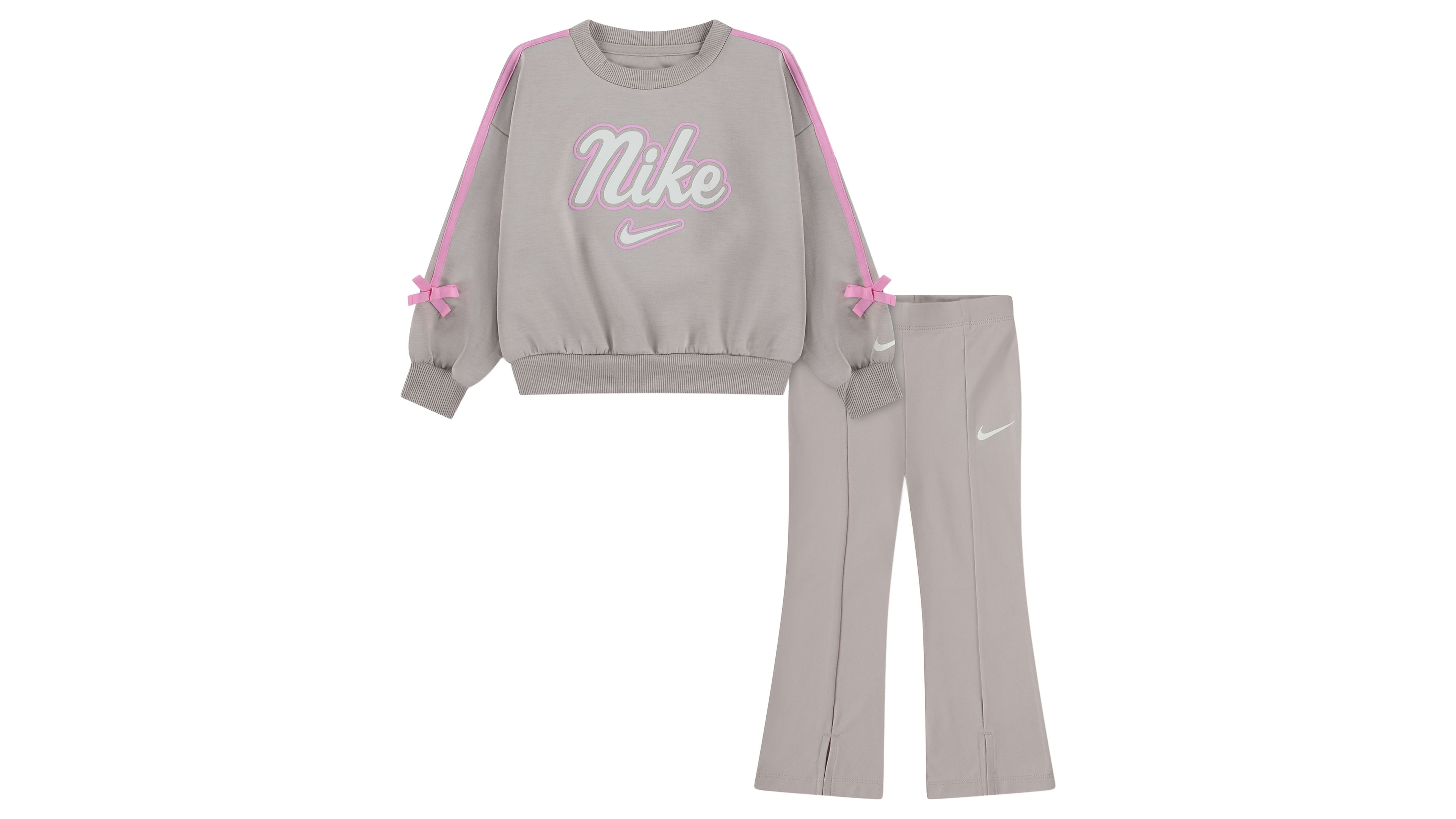 Nike Girls 2t 6x Juxta Girl Bow Stripe Top Leggings 2 Piece Set