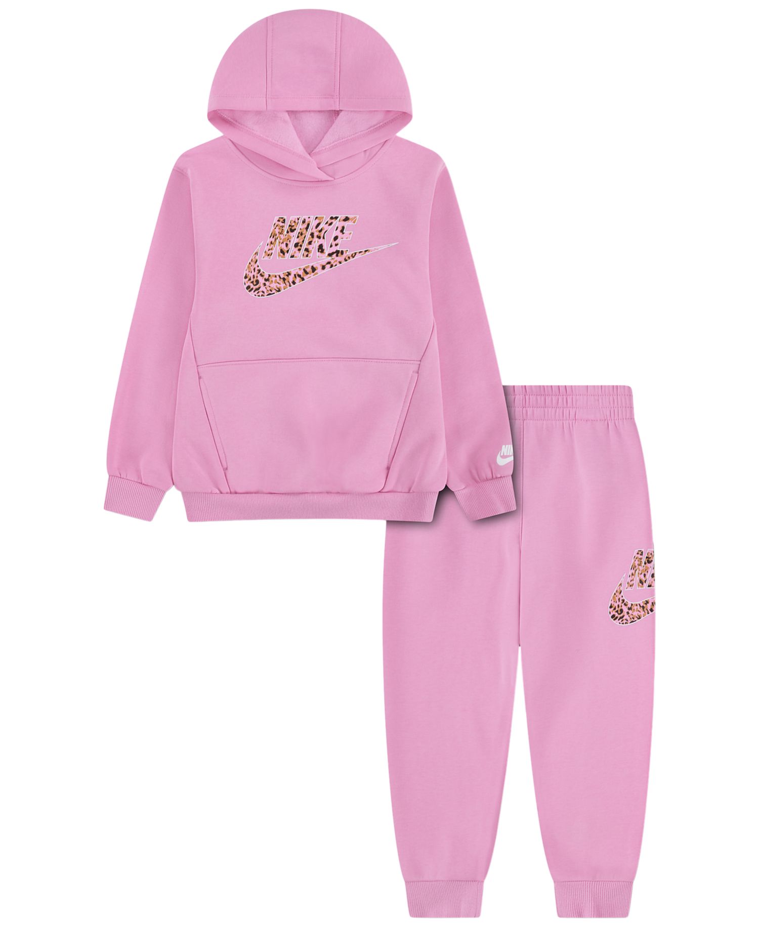 Girls' 2T-6X Futura Logo Pullover Hoodie and Joggers, 2-Piece Set
