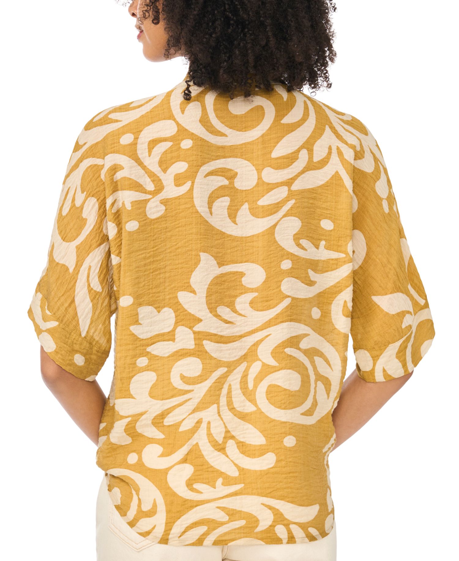 Women's Collared Short-Sleeve Top