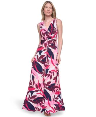 Women's Sleeveless Tuck Front Maxi Dress