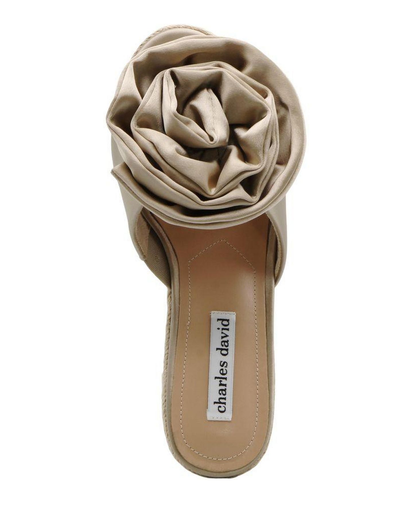 Женские сандалии Charles David Crash Platform Wedge Sandal, цвет: Телесный — фото 2