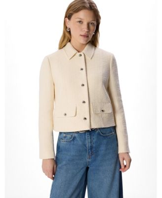 Women's Cropped Boucle Jacket