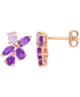 Rhodolite (1-3/8 ct. t.w.) Earrings in Sterling Silver (Also Available in Amethyst)