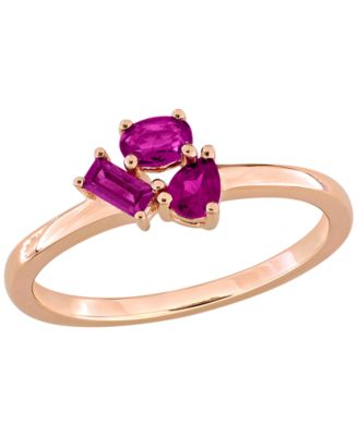 Rhodolite (5/8 ct. t.w.) Ring in Sterling Silver (Also Available in Blue Topaz)