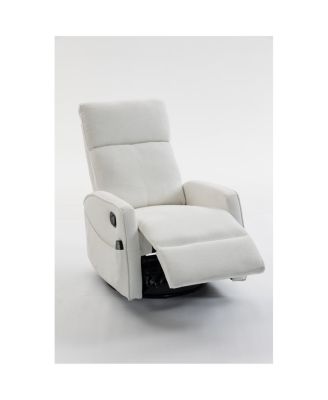 Short plush manual button armchair sofa