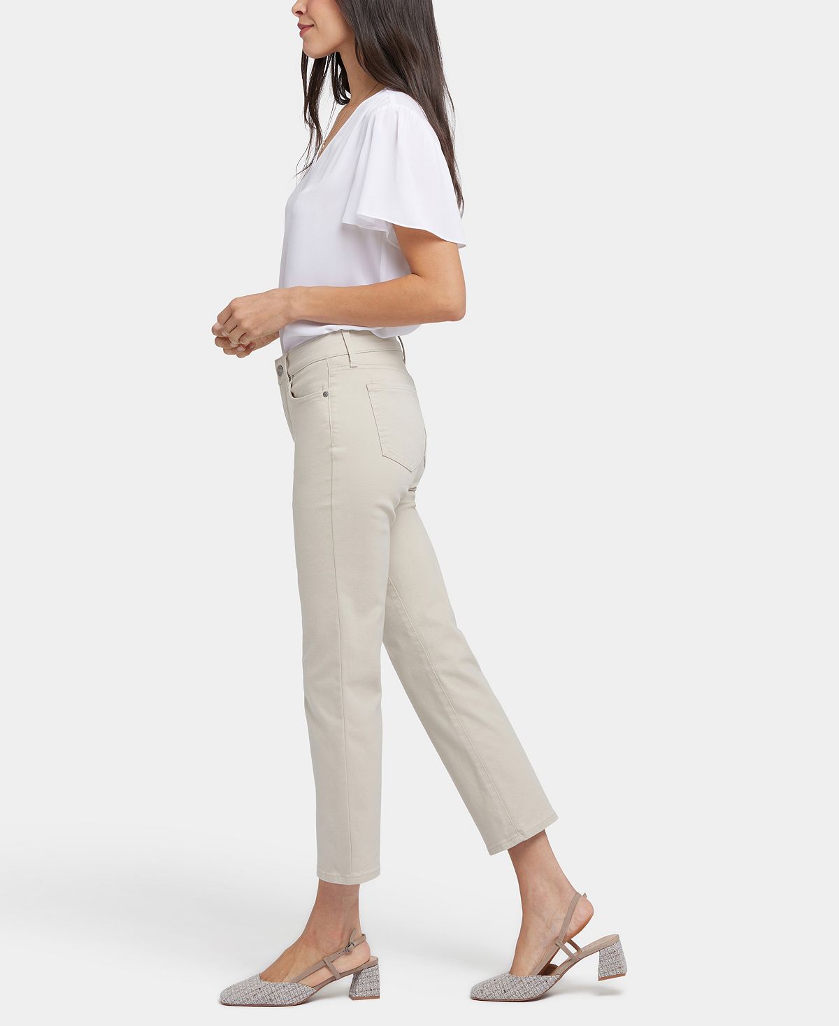 NYDJ Women's Marilyn Straight Ankle Jeans view 3 — MAYCSS fashion products
