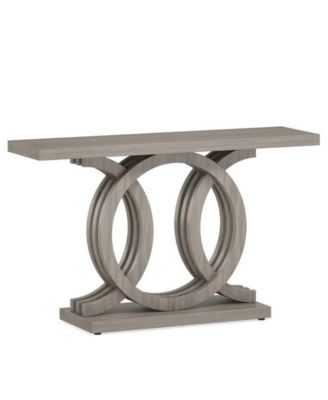 Modern Geometric Console Table for Entryway, Hallway and Living Room Storage