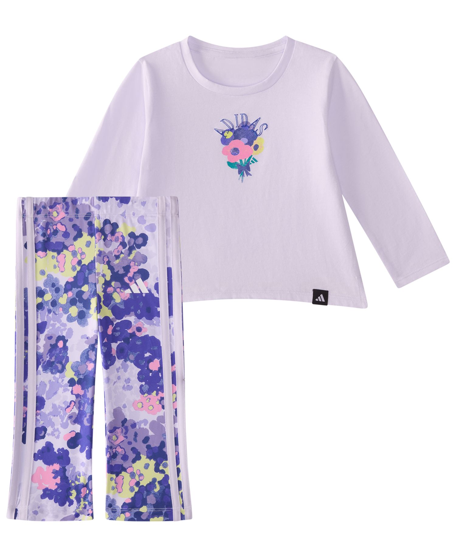 Baby Girls' Long-Sleeve T-Shirt and Pants, 2-Piece Set