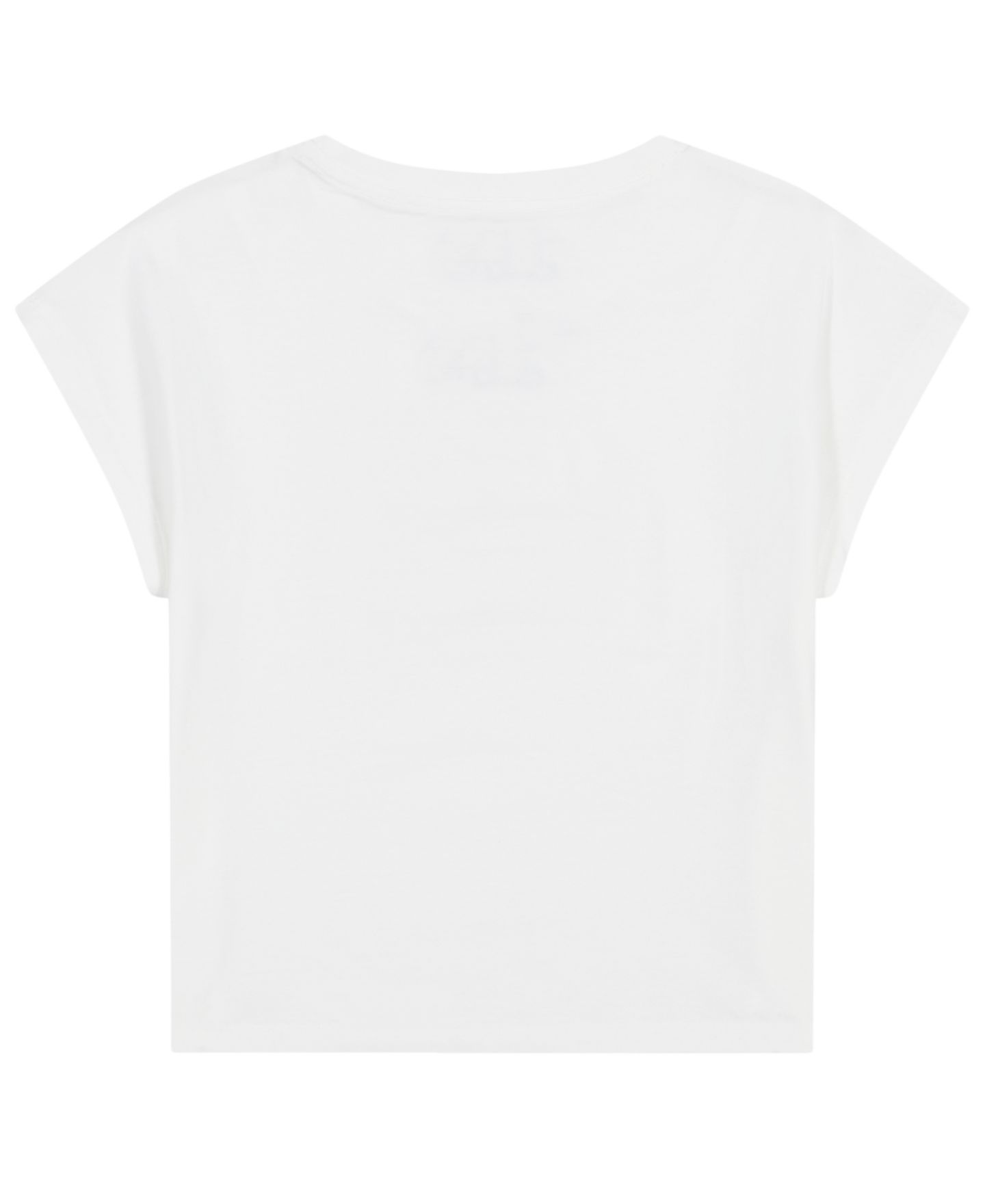 Футболка Calvin Klein Seasonal Mono Logo Short-Sleeve для девочек, цвет: Белый — фото 5