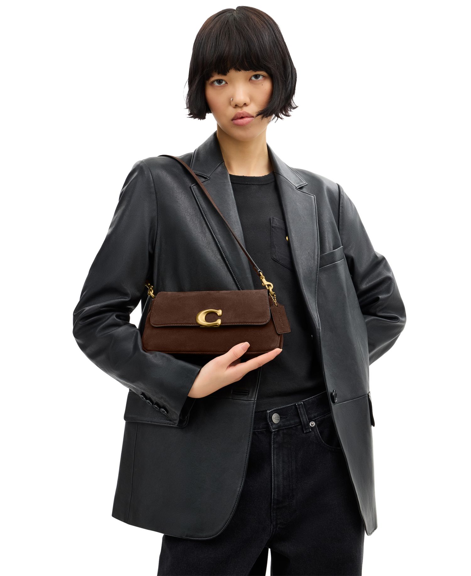 Jet Small Suede Slim Shoulder Bag