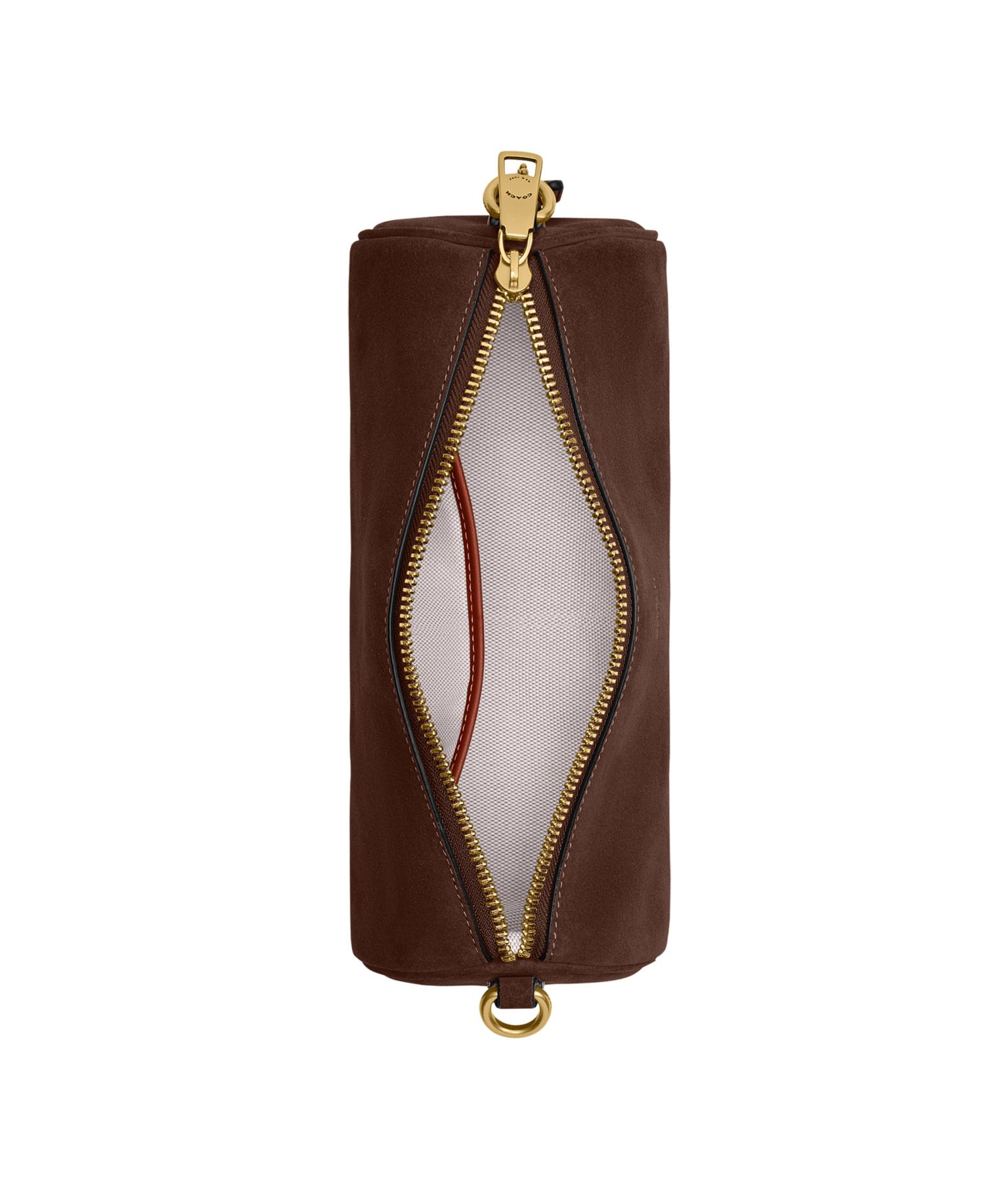 Barrel Small Suede Slim Shoulder Bag