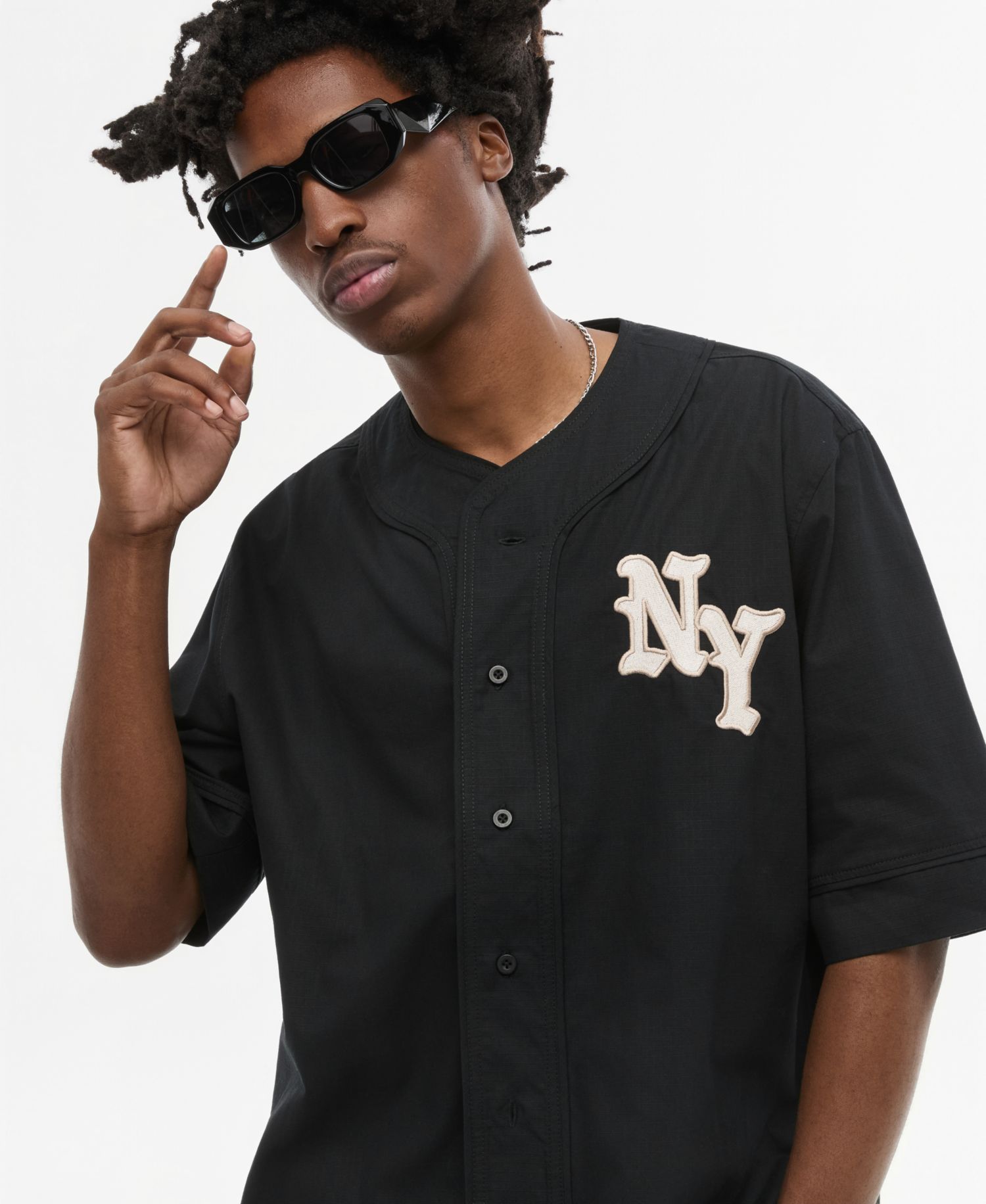 Men's Oversized NY Baseball Top