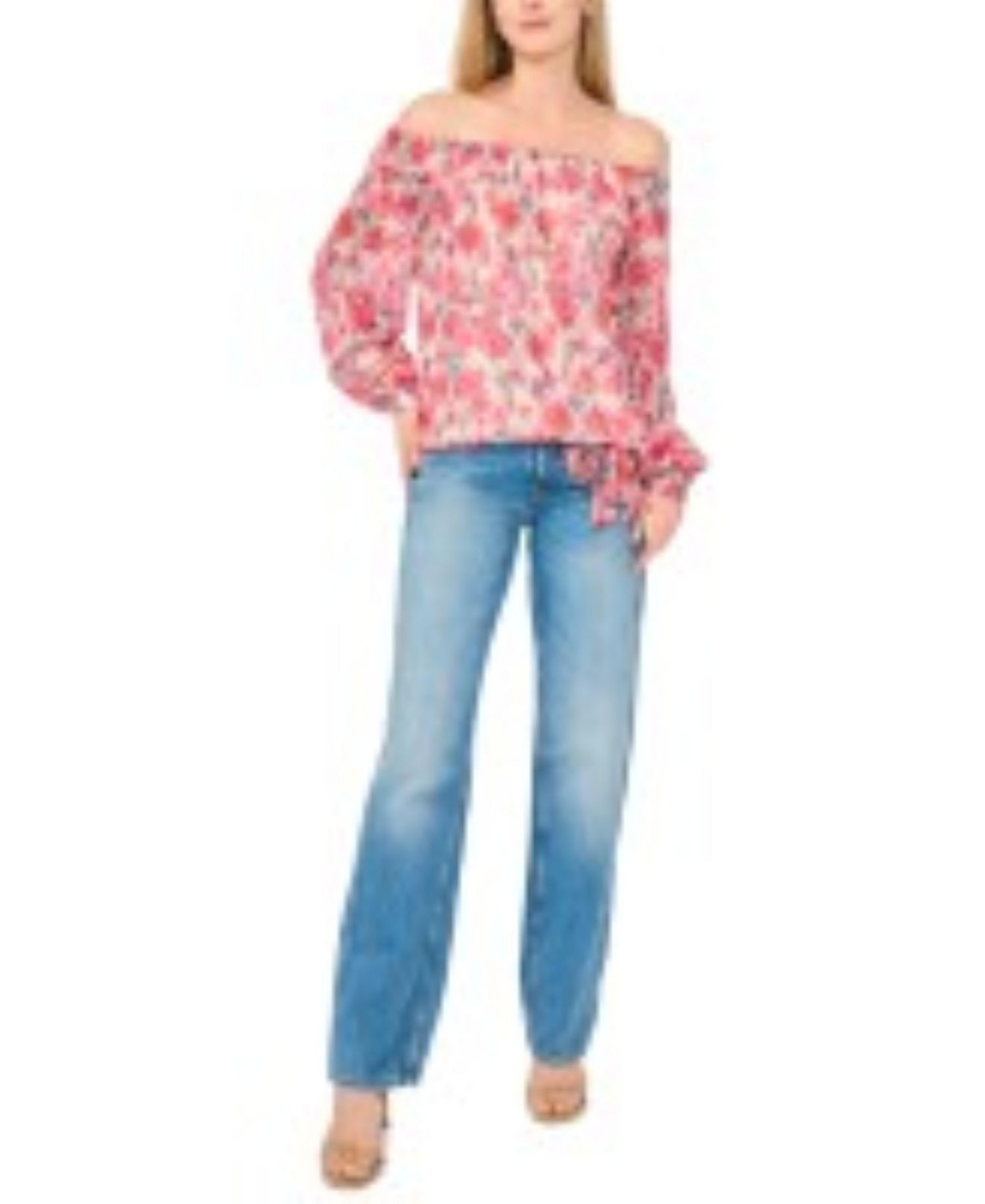 Women's Off-The-Shoulder Tie-Front Top