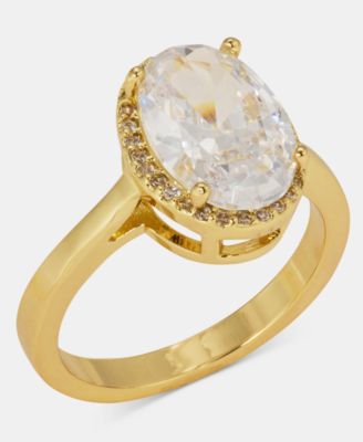 Cubic Zirconia Oval Ring