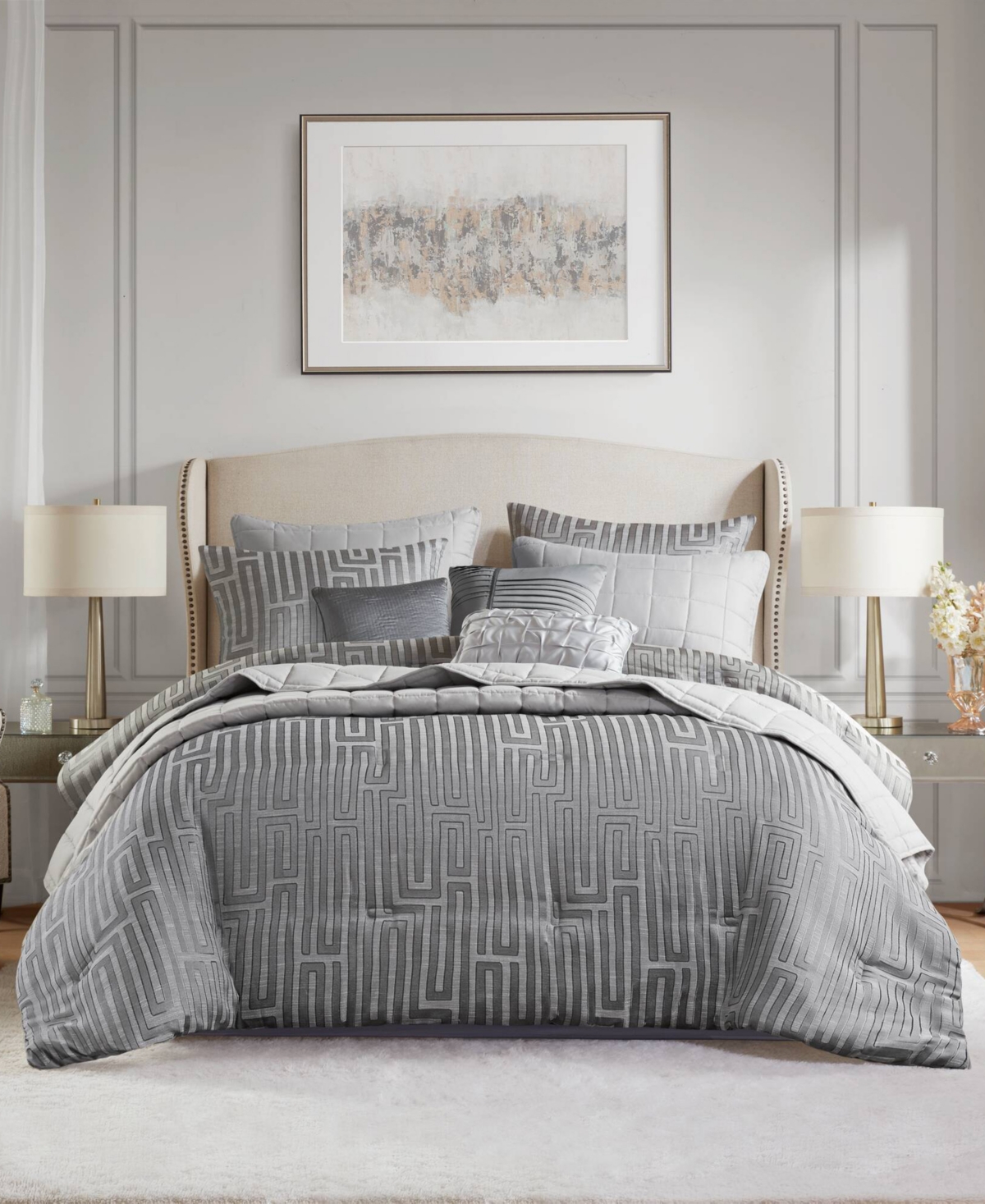 Madison Park Royce Luxury Jacquard 10-Pc. Comforter Set