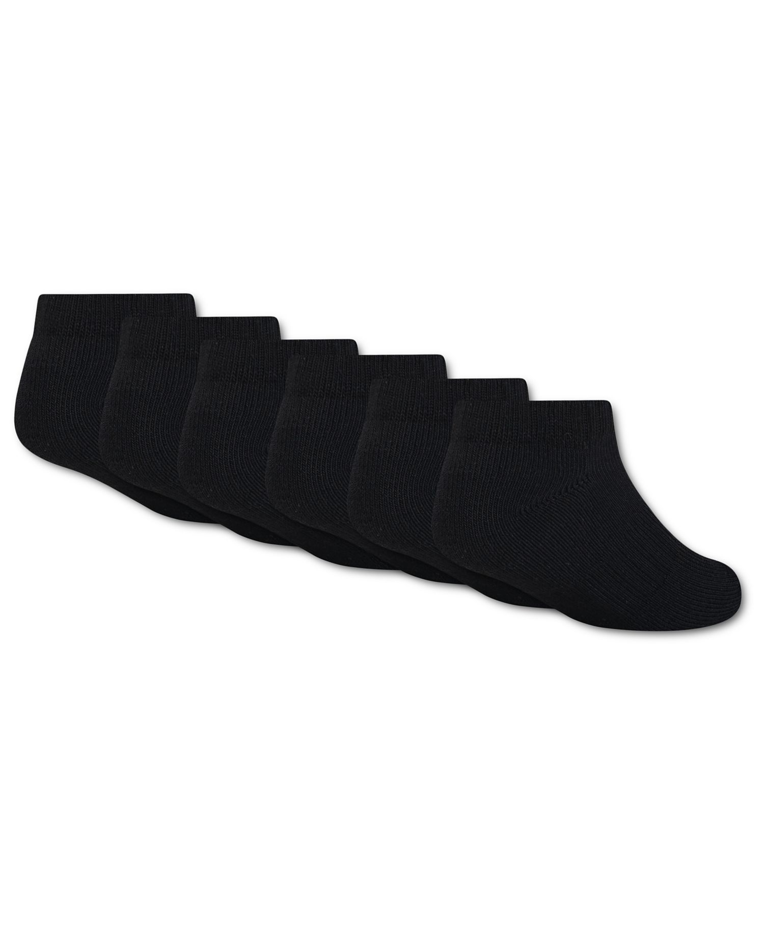 Boys' and Girls' 4-5 No-Show Socks, 6-Pack