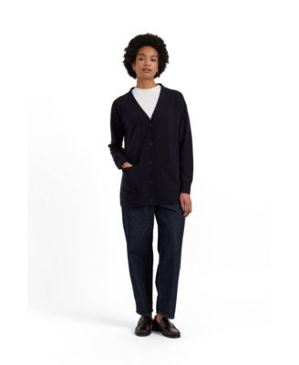 Women's Wool-Cashmere Long Cardigan