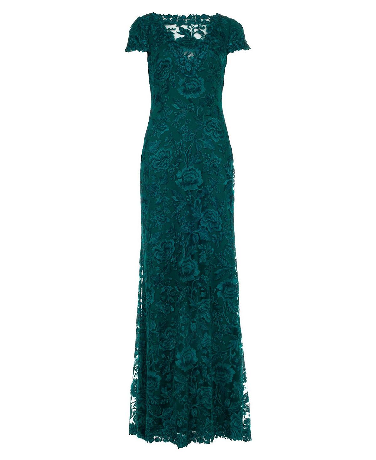 Tadashi Shoji Women's Oran Embroidered Tulle Gown view 2 — MAYCSS fashion products