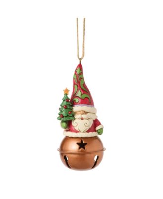 Heartwood Creek Christmas Santa Gnome on Bell Ornament