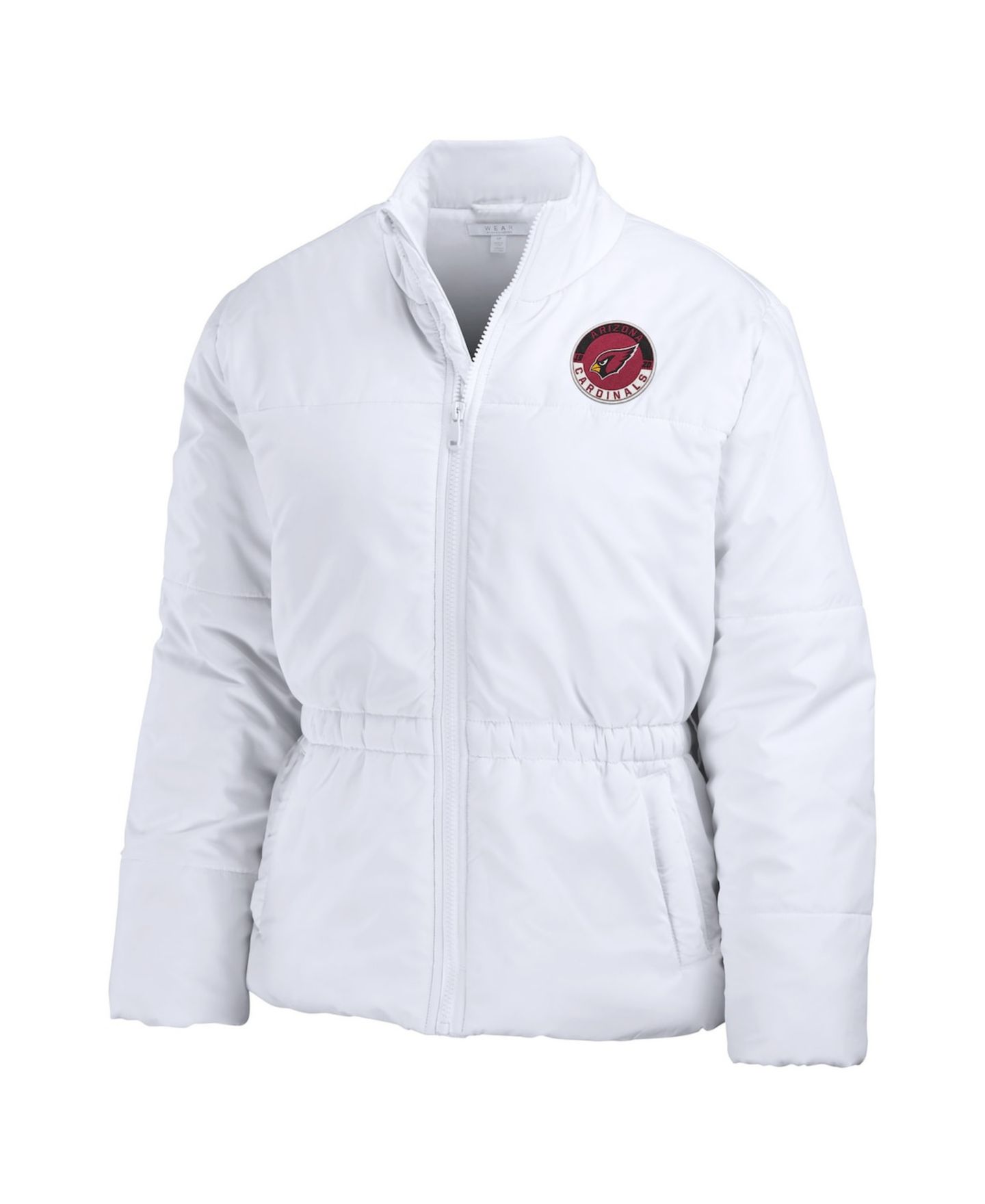 Женская куртка WEAR by Erin Andrews White Arizona Cardinals Packaway Full-Zip Puffer — фото 4
