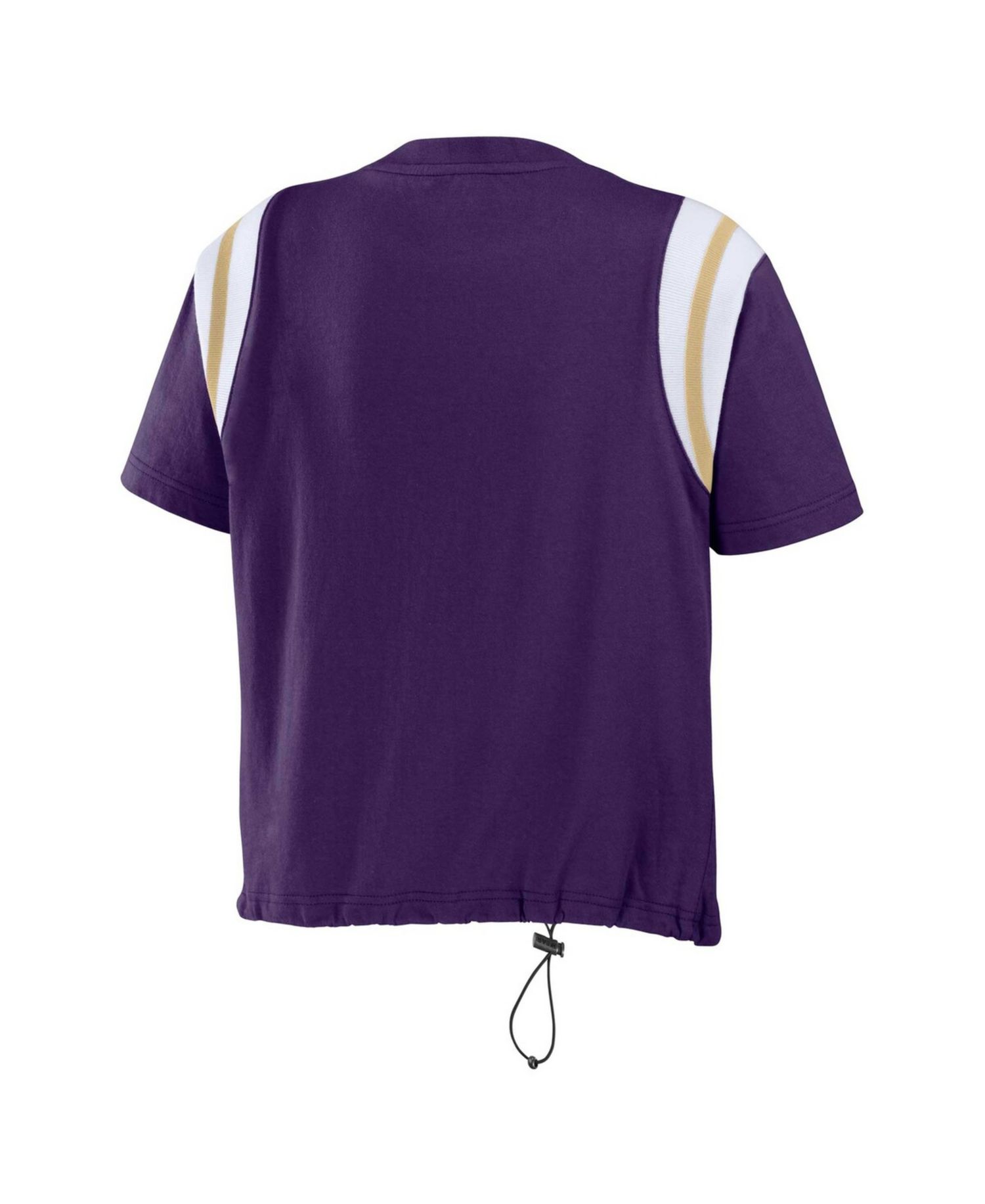 Women's Purple Baltimore Ravens Cinched Color Block T-Shirt