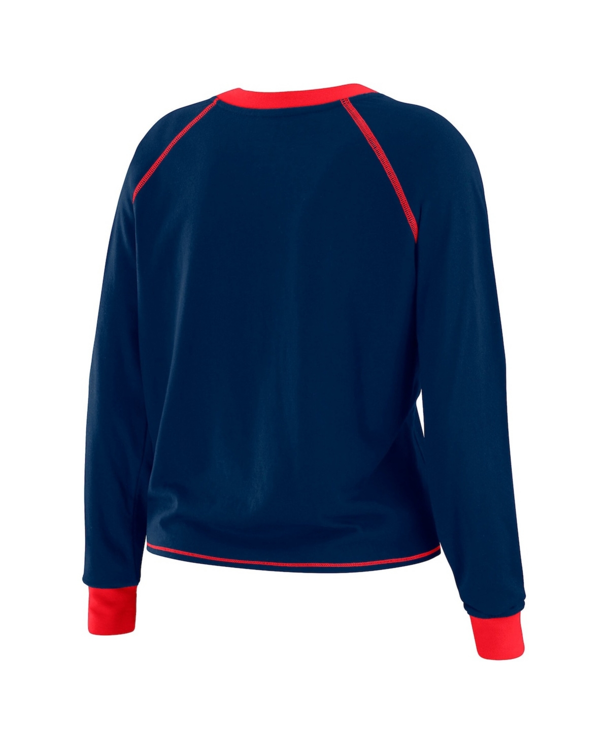 Wear by Erin Andrews Women's Royal New York Giants Tie-Front Long Sleeve T-Shirt
