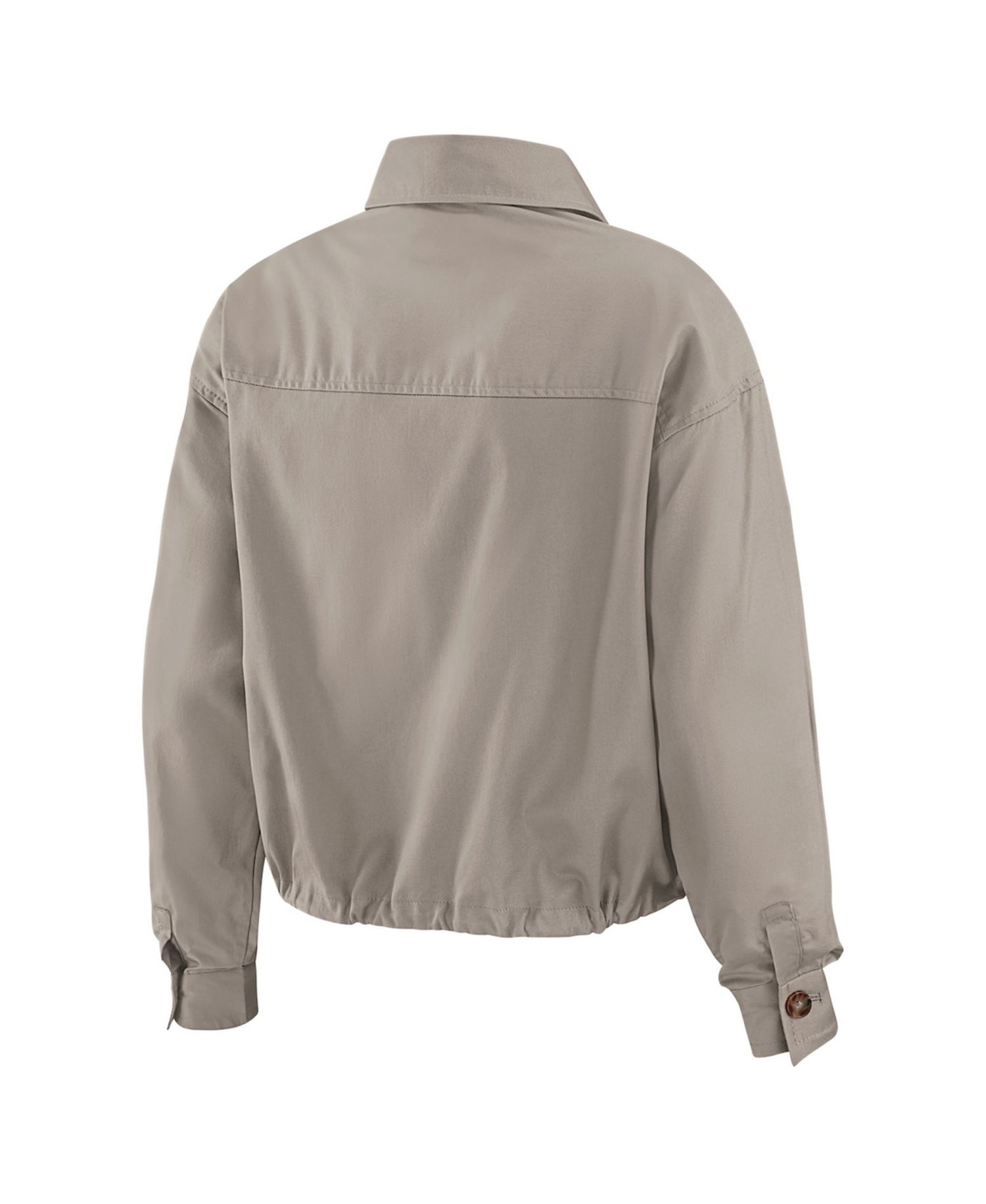 Women's Khaki Chicago Blackhawks Cinched Button-Up Jacket