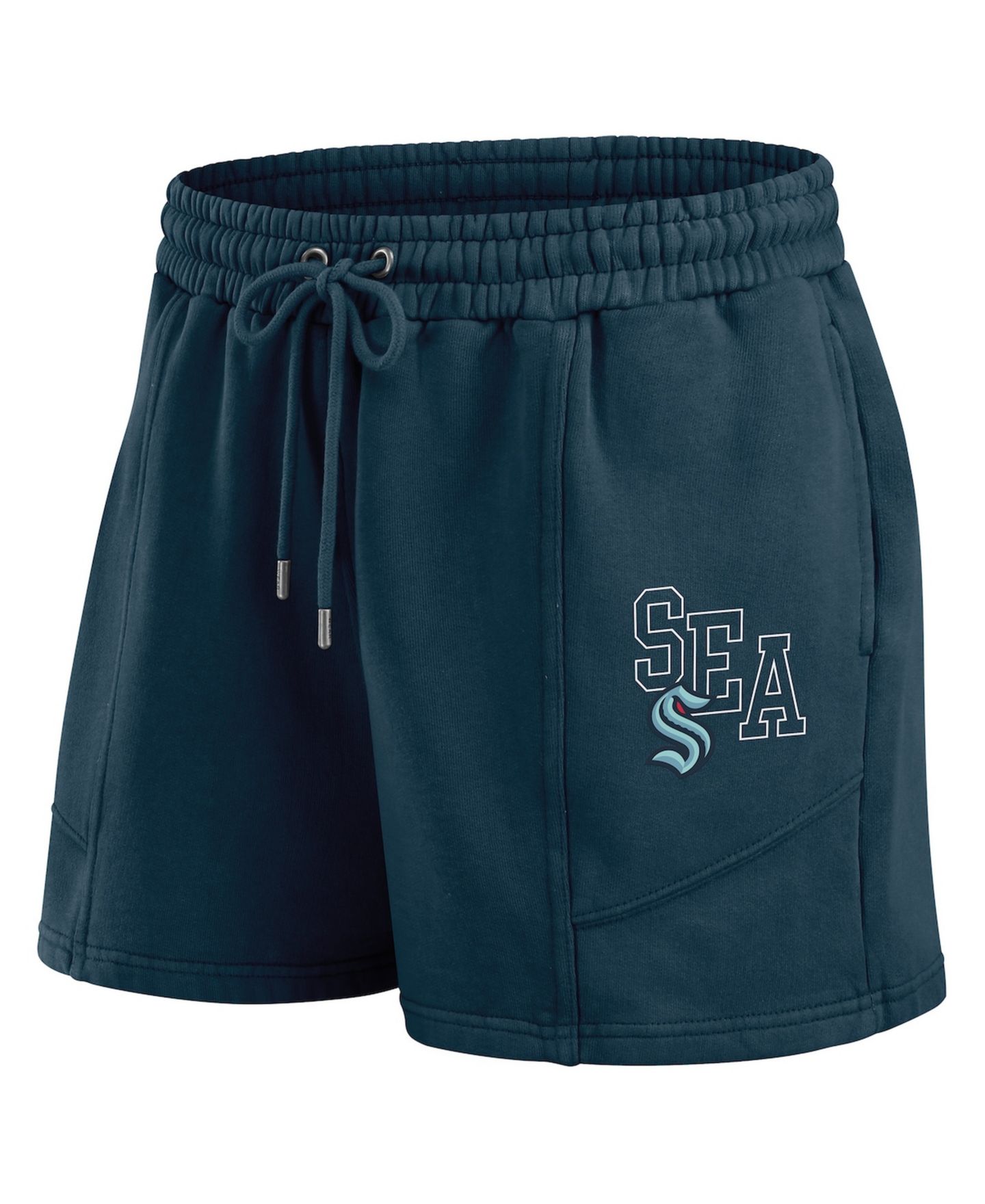 Женский домашний комплект Wear by Erin Andrews Seattle Kraken: свитшот и шорты, 2 предмета — фото 4