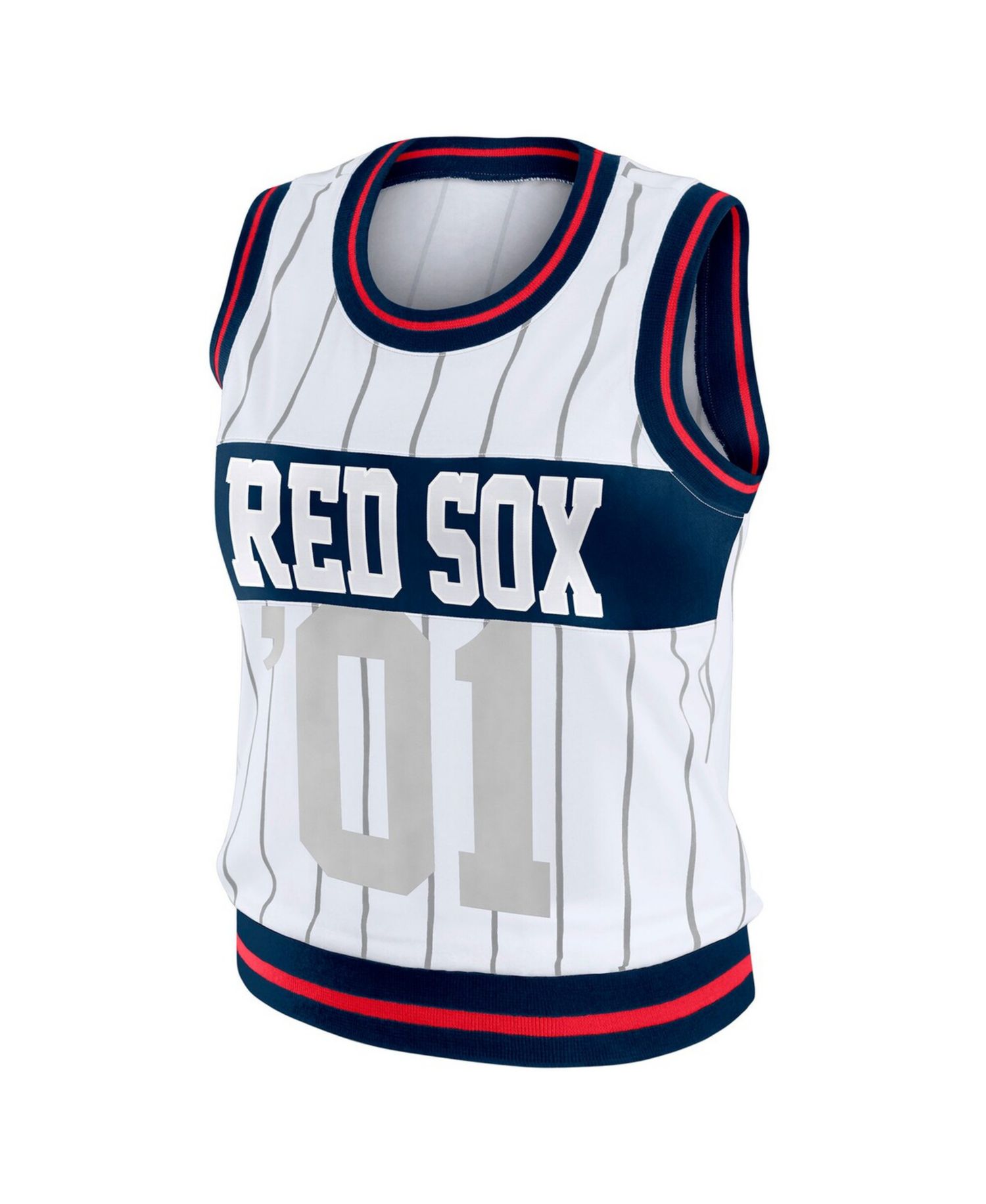 Women's WEAR by Erin Andrews White Boston Red Sox Sporty Tank Top