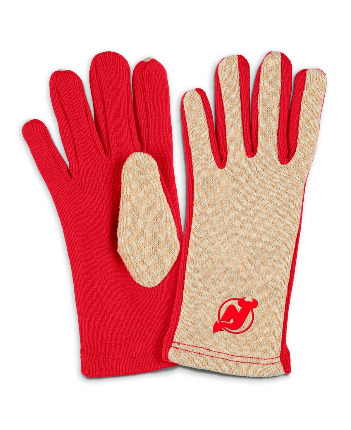 Wear by Erin Andrews Women's New Jersey Devils Tonal Microcheck Scarf Glove Set