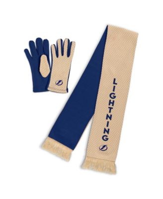 Women's Tampa Bay Lightning Tonal Microcheck Scarf Glove Set