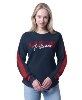 Women's Navy New Orleans Pelicans Advantage Tri-Blend Long Sleeve T-Shirt