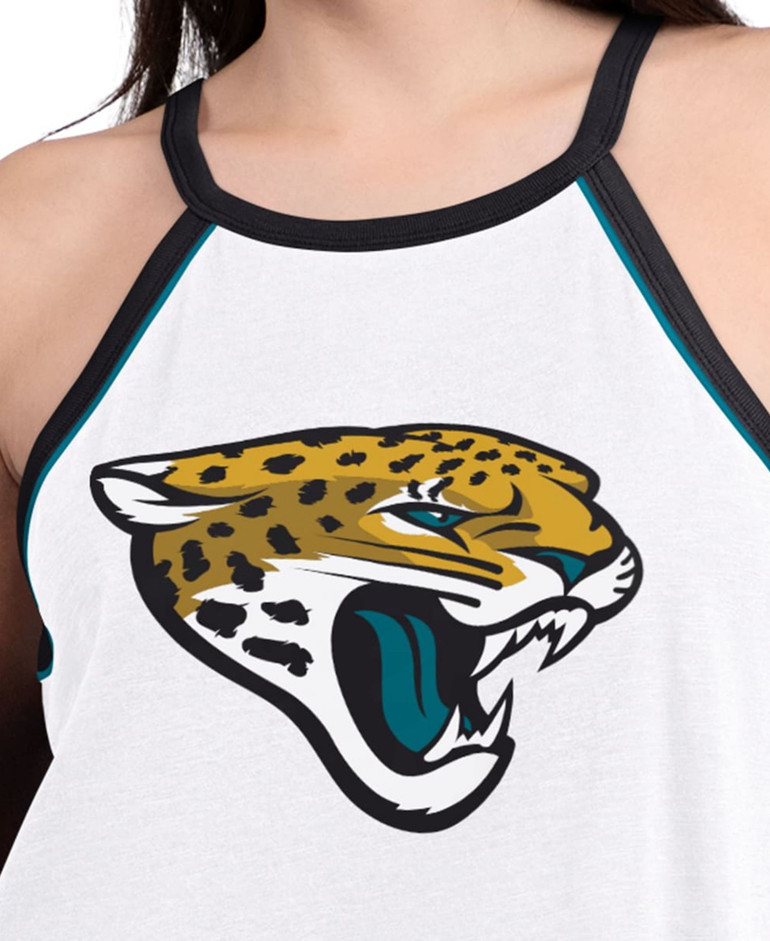 Women's White Jacksonville Jaguars Redemption Win Slub Tank Top