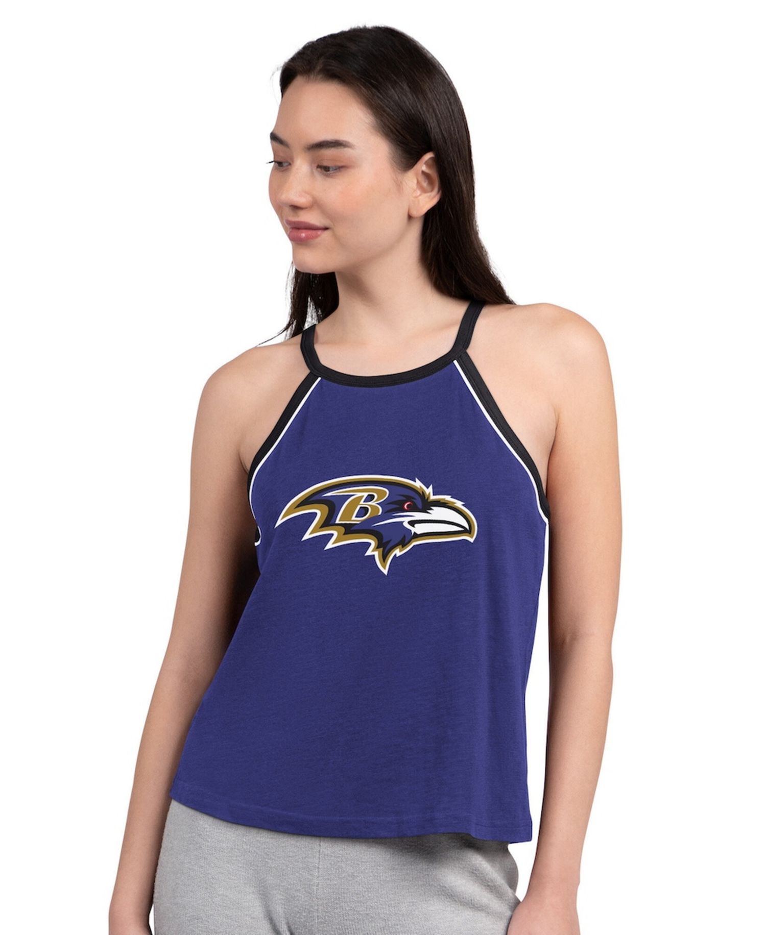 Women's Purple Baltimore Ravens Redemption Win Slub Tank Top